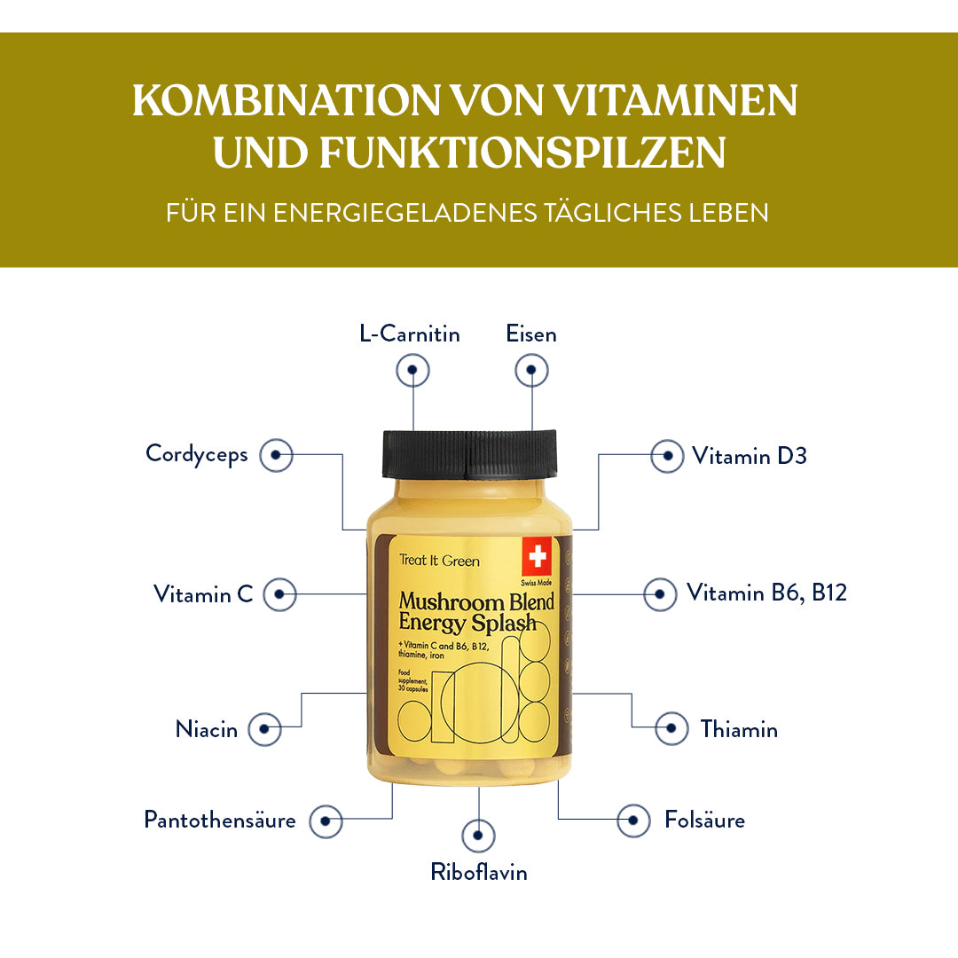 Vitalpilzmischung Energie Splash (30 Kapseln)