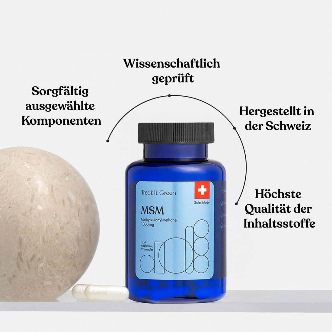 MSM (Methylsulfonylmethan) | 1.000 mg (60 Kapseln)