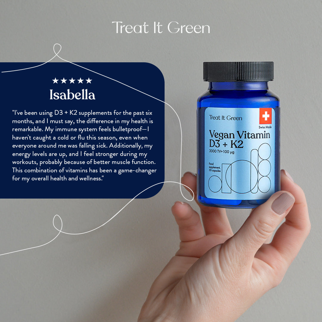 Vegan Vitamin D3 + K2 (30 Kapseln)