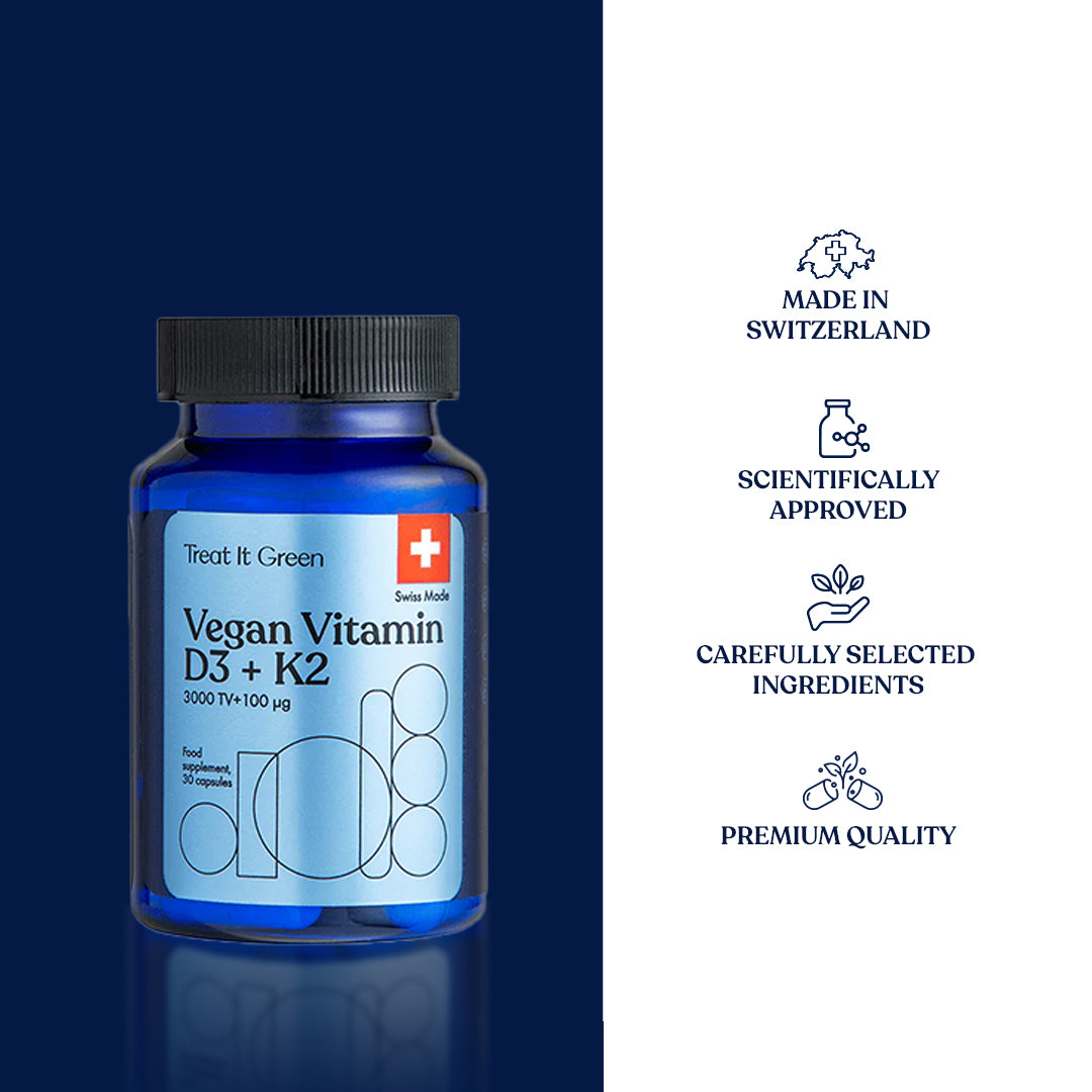 Vegan Vitamin D3 + K2 (30 Kapseln)