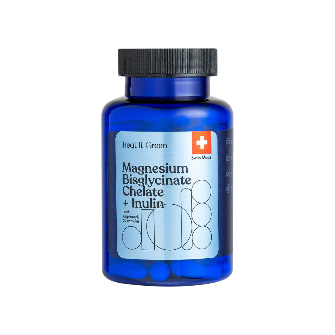 Magnesiumbisglycinat-Chelat + Inulin (60 Kapseln)