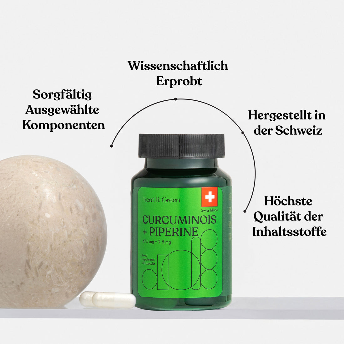 Curcumin + Piperin (30 Kapseln)