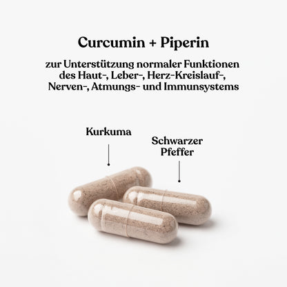 Curcumin + Piperin (30 Kapseln)