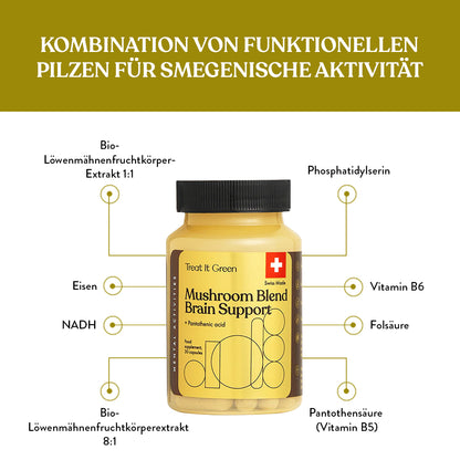 Vitalpilzmischung Gehirnunterstützung (30 Kapseln)