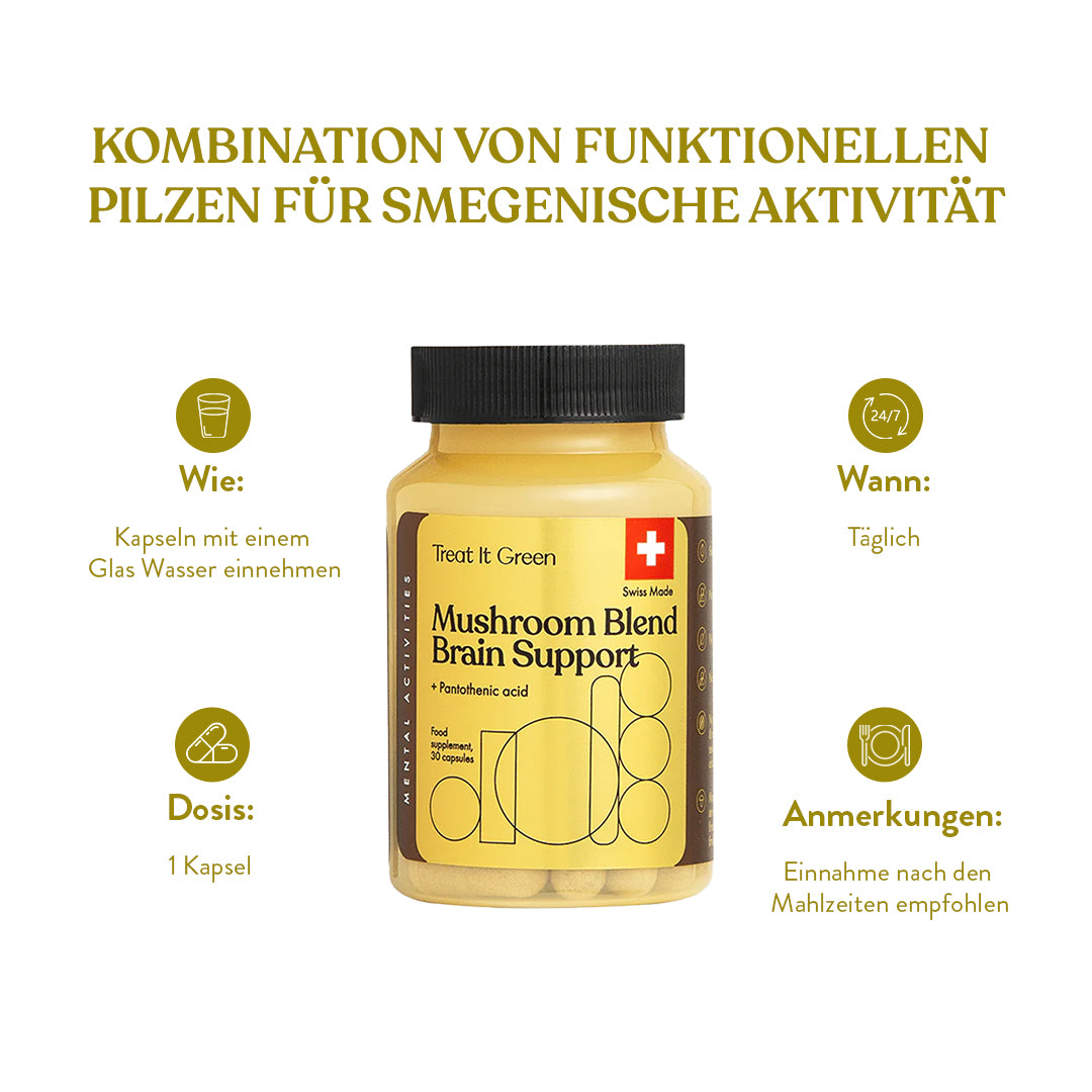 Vitalpilzmischung Gehirnunterstützung (30 Kapseln)
