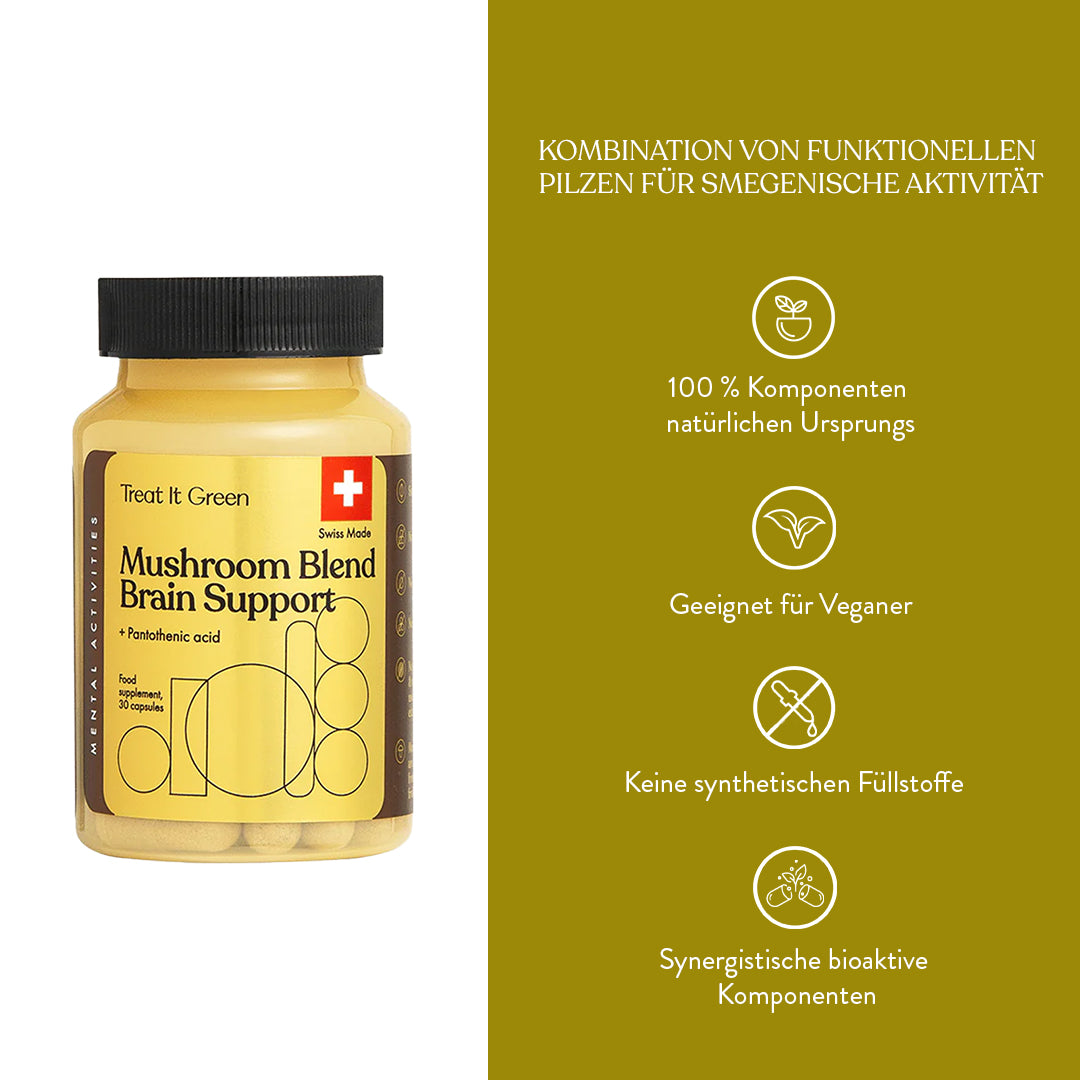 Vitalpilzmischung Gehirnunterstützung (30 Kapseln)