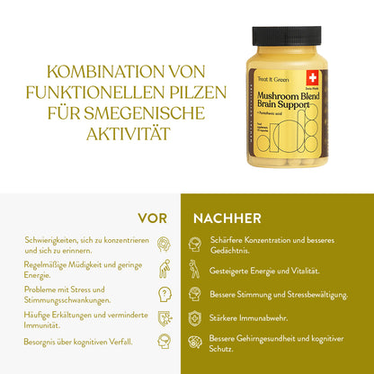 Vitalpilzmischung Gehirnunterstützung (30 Kapseln)
