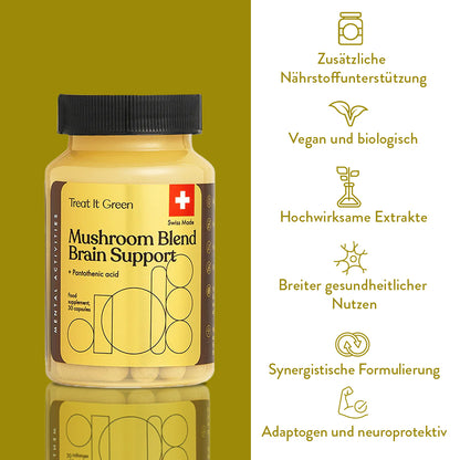 Vitalpilzmischung Gehirnunterstützung (30 Kapseln)