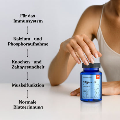 Vitamin D3 + K2 (30 Kapseln)