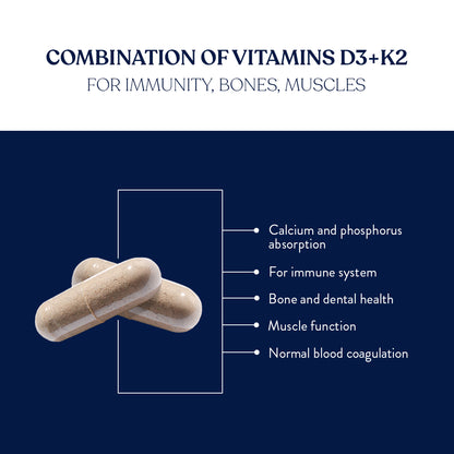 Vegan Vitamin D3 + K2 (30 Kapseln)